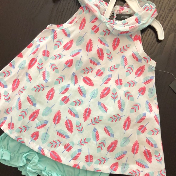 NWT - Adorable Outfit 3/6 months in pink & green - Picture 2 of 6